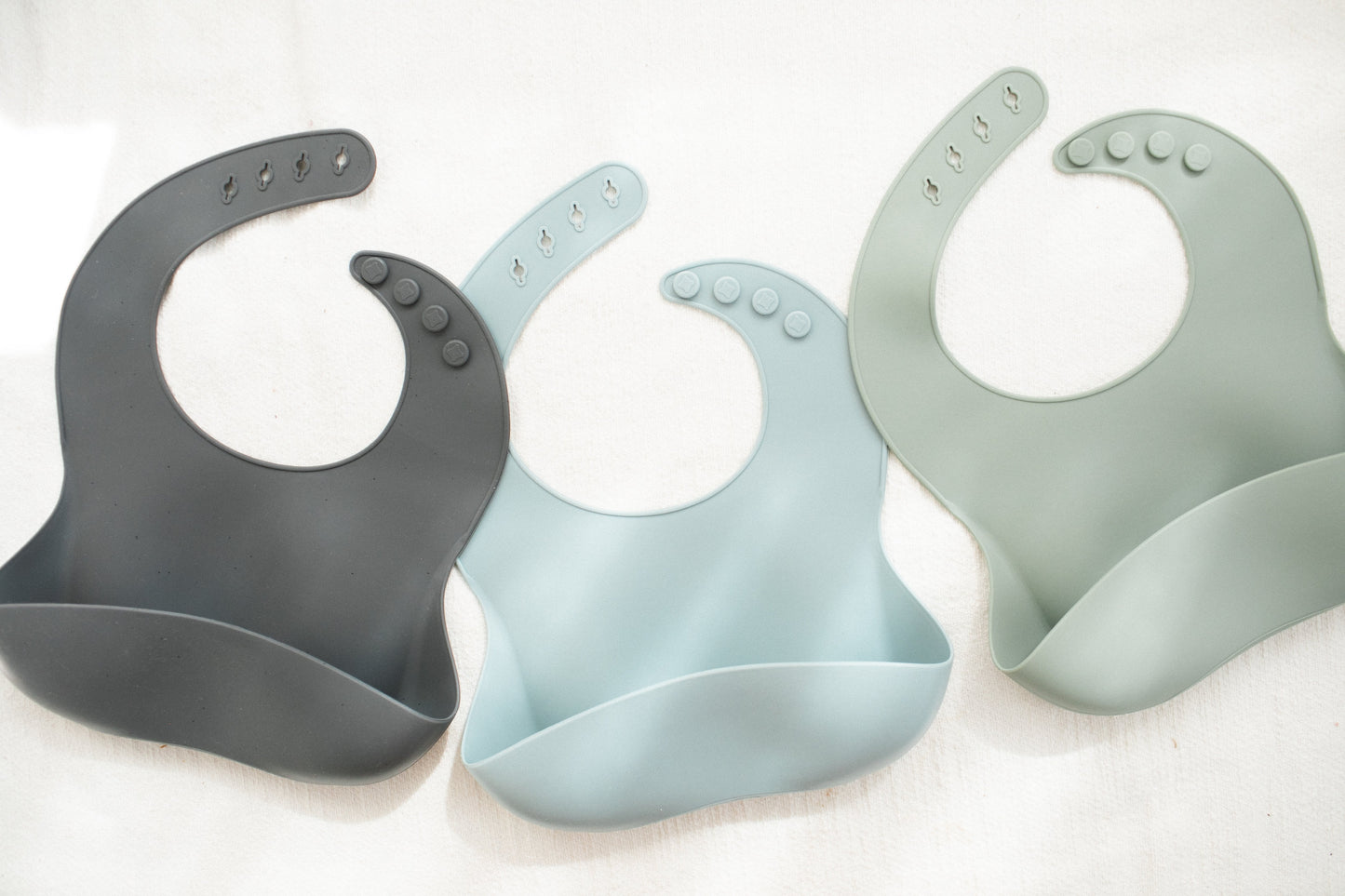 Bohemian Mama Littles Baby Silicone Bib - Speckled Dark Grey by Bohemian Mama