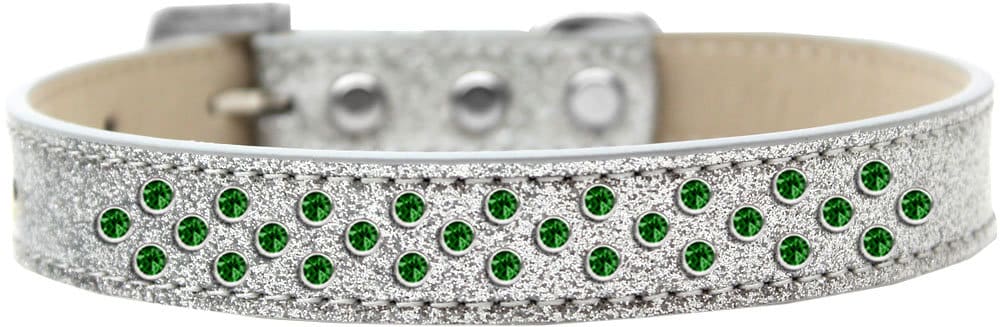 Dog, Puppy & Pet Ice Cream Collar, "Emerald Green Crystal Rimsets Sprinkles"