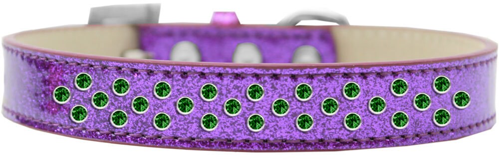 Dog, Puppy & Pet Ice Cream Collar, "Emerald Green Crystal Rimsets Sprinkles"