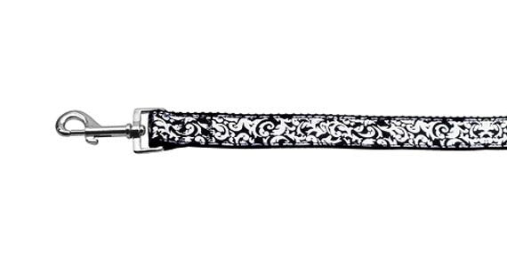 Pet Dog & Cat Nylon Collar or Leash, "Silver Shimmer"