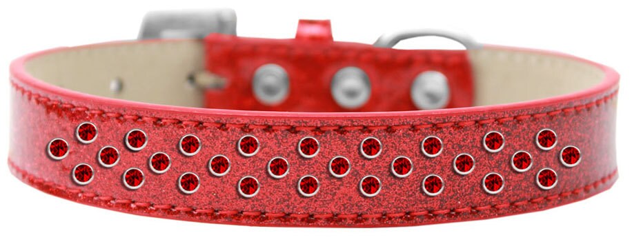 Dog, Puppy & Pet Ice Cream Collar, "Red Crystal Rimsets Sprinkles"