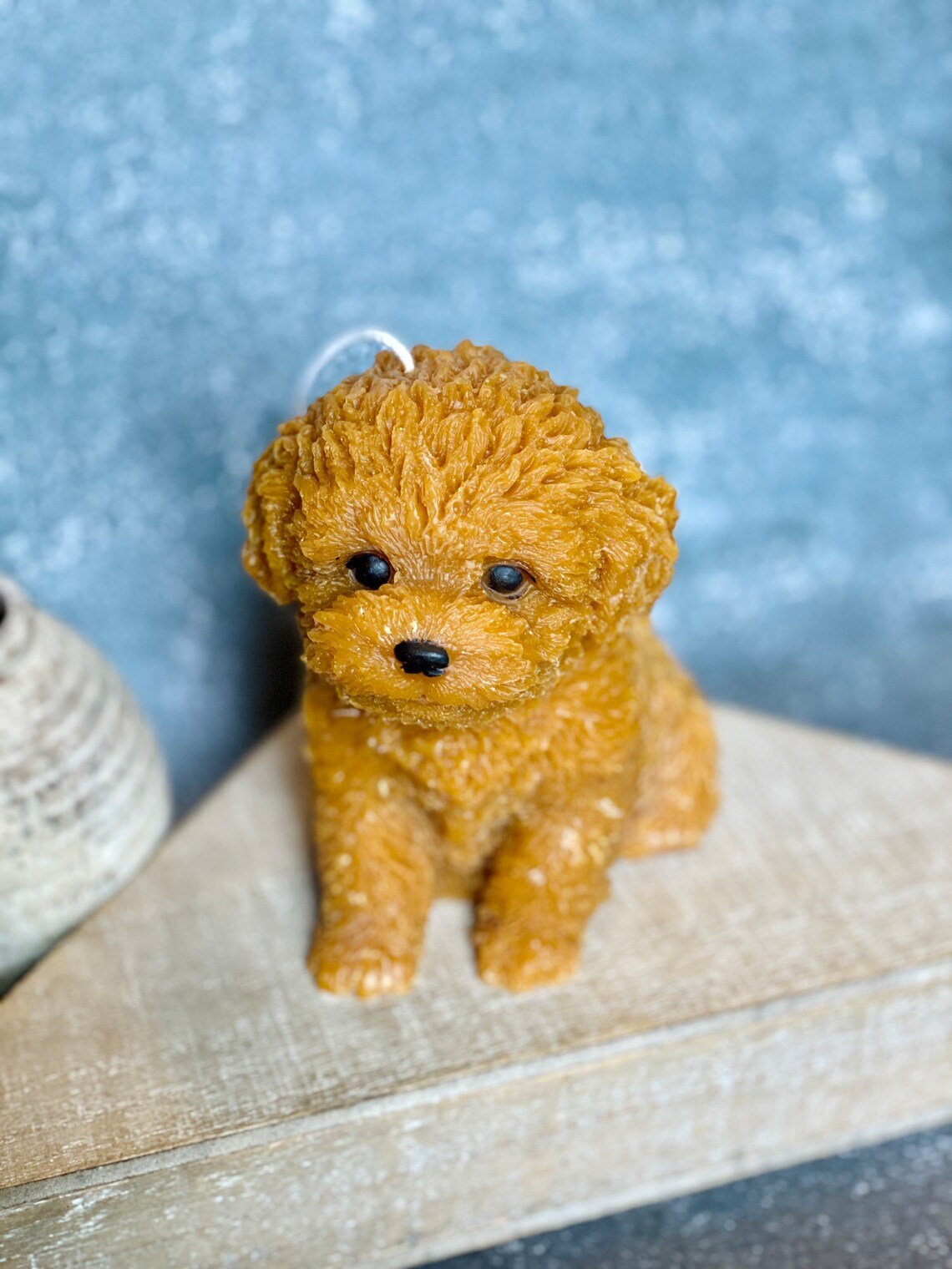 Large Puppy Candle