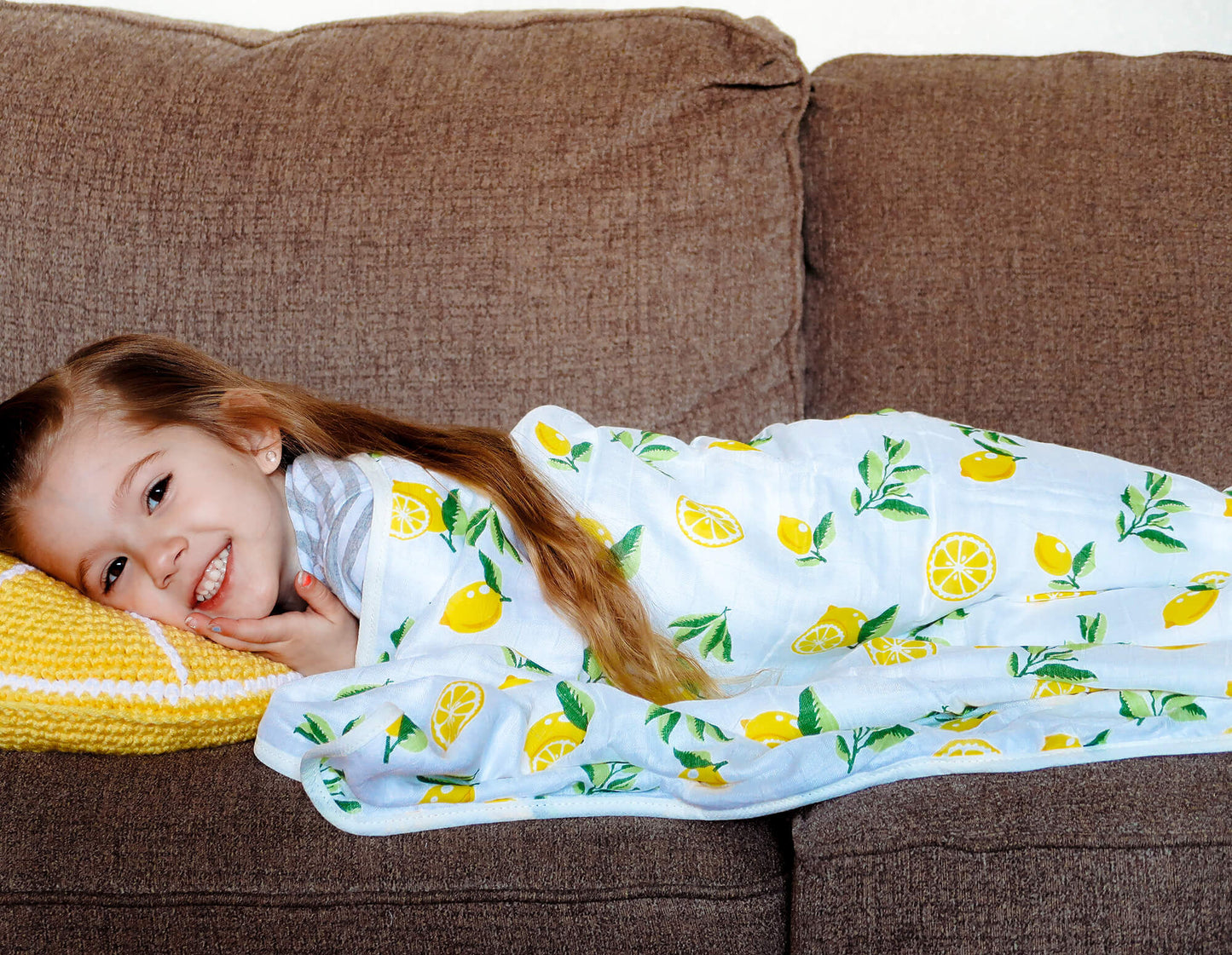 4 Layer Muslin Quilt, Lemon Print