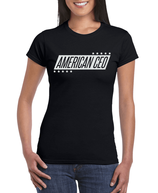 Ten Star American CEO Women's Slim Fit Short Sleeve T-Shirt